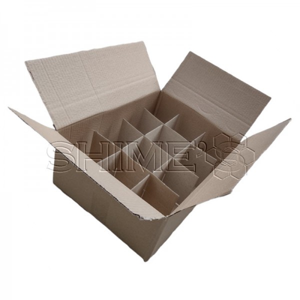 кутија картонска транспортна 12 тегли (со прегради)