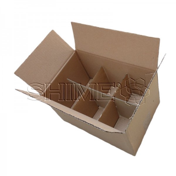 кутија картонска транспортна 6 тегли (со прегради)